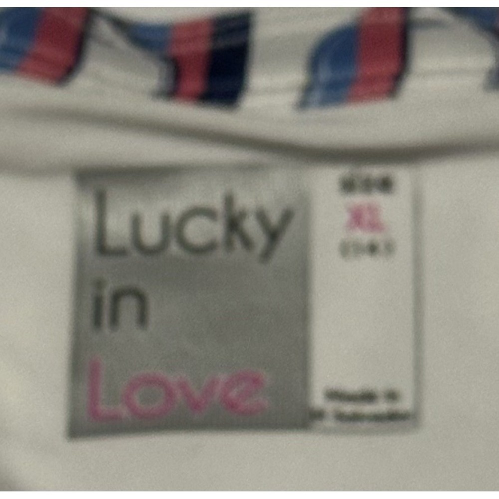 Lucky in Love Skort Womens XL Pickleball Paddle Print Tiered Ruffle Tennis Skirt - Picture 2 of 5